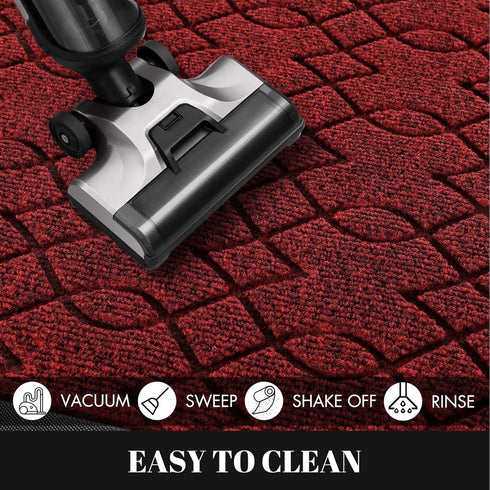 Yimobra Heavy Duty Front Door Mats, Water Absorbent Mud Resistant Non-Slip Outdoor Indoor Rugs, 29.5 x 17