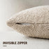 Cozy 20 20 Inch,Beige Foindtower Textured Boucle Throw Pillow Covers Accent Solid Pillow Cases Soft Decorative Couch
