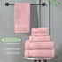 6-Piece Set, 100% 2 2 2 Set Elegant Comfort Luxury Towel Premium Soft Turkish Cotton, Three Line Popcorn Design Bath