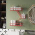 3 Fire Escape Shelf - Tier Metal Red Fire Escape Wall Shelves with Baskets, New York Action Figurine Display Shelf
