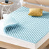Best Price Mattress 1.5 Inch Egg Crate Memory Foam, Cooling Gel Infusion, Queen Mattress Topper, Blue