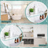 Ripeng 2 Pieces Bathroom Glass Floating Glass Corner Shelf Aluminum Tempered Wall Shelves Rectangular Rustproof Wall