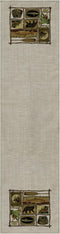 Heritage Lace Lodge Natural Runner, 16" X 54"