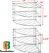 3-Tier Counter 2 Pack, Deco Brothers and Cabinet Corner Shelf Organizer, Chrome