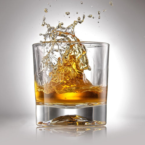 JoyJolt Set of 4 Everyday Whiskey Glasses - 10oz Old Fashioned Crystal Scotch, Rocks, Bourbon, Liquor, Cocktail Glasses