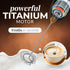 Zulay Kitchen Powerful Milk Frother Wand, Mini Handheld Stainless Steel Drink Mixer for Coffee, Lattes, Black/Copper