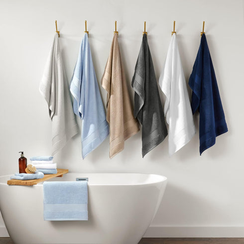 12 Pack 100% 600 Arkwright Bath Washcloths - Super Soft Cotton, GSM Quick Dry & Absorbent, Luxury Face & Body Wash