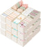 Criusia Drawer Organizer 18-Piece Set, Dresser Organizer for Baby Clothes, Foldable Closet
