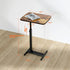 360 TV Tray Table for Small Spaces with Swivel Tabletop & Height Adjustable,C Shaped Sofa Arm End Side Table, Bed Tray