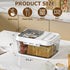 Countertop, Olimingse Bread Box For Kitchen Airtight Bread Storage Container, Time Recording Bread Keeper