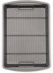 GoodCook 15” x 10.5” Nonstick Carbon Steel Baking Pan & Raised Wire Rack Set for Pizza, Bacon, and Multipurpose Cooking