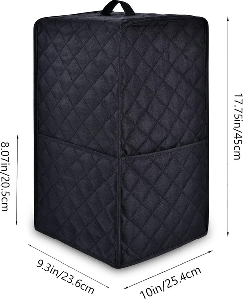 Kitchen Blender Dust Cover, Compatible with Ninja Foodi Blender, Cover with Accessory Pocket (Black)