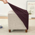 ANWUCHEN Ottoman Cover-Stretch Knitted Jacquard Ottoman Cover Square-Soft Square Ottoman Covers Slipcover -Thick