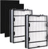 HAPF600 True HEPA Filters Replacement for Holmes Air Purifier Filter B, Includes 2 HEPA Filters & 2 Carbon Filters