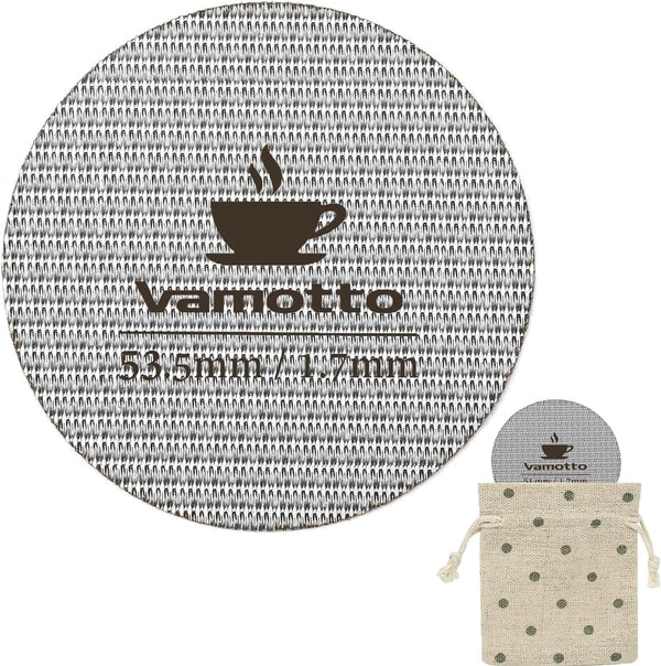 53.5mm Espresso Puck Screen, 316 Stainless Steel Shower Screen for Espresso Portafilter Filter Basket