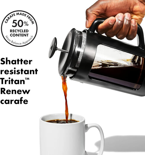 OXO Brew Venture French Press, 8 Cup, Black