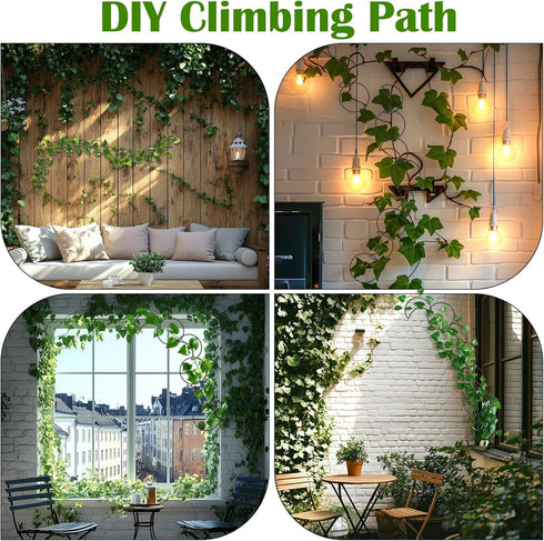 18 Vodolo Pcs Chain Trellis for Climbing Plants Indoor Outdoor,Wall Plant Vine Climbing Support for Potted