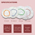 Culinary Elements Reusable Bowl Covers, 12 Count, 4 Sizes, Multi-Purpose Plastic Food Storage