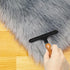 Hand Held Carpet Rake for Matted Carpet, Portable Shag Rug Rake, 6.0 x 4.3 inches, Black