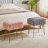 WBD004P IBUYKE Rectangle Vanity Chair with Storage Space, Footrest Footstool Ottoman, Vanity Stool, Dressing Table