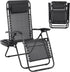 Zero Gravity Chair Folding Lounge Chair Lawn Chair Adjustable Camping Reclining Chair