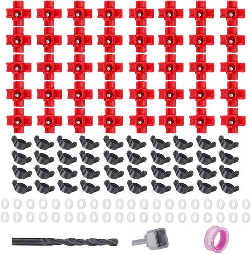 40 Pack Chicken Waterer Nipples - Easy Install Leakproof Poultry Watering System