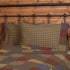 VHC Brands Set of 2 Rustic Bedding Ridge Cotton Patchwork Plaid Standard Pillow Cases, Cedar Green