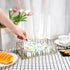 Sumnacon Countertop, Bathroom Guest Towel Holder - Rectangle Glass Napkin Holder for Guest Hand Towels Paper Napkins