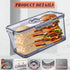 Counter Bread Box Bread Boxes for Kitchen Airtight,Time Recording Bread Storage Container with Lid, Bread Keeper