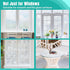 DOWELL Window Privacy Film, Frosted Glass Static Cling Window Covering, UV Blocking Decorative Sticker