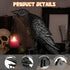 Gothic Crow Wall Art Decor Outdoor Wall Sconce Raven lamp Table Candle Holder Halloween Wall Decor for Patio Garden