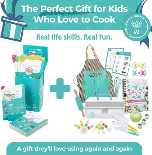 4+ My First Recipe Box for Kids: Montessori-Inspired, Easy-to-Follow Recipes with Visual Guides. Cookbook for Kids Ages