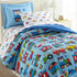 Set 100% Cozy Wildkin Flannel Full Sheet Cotton, Soft & Bed Sheets - Trains, Planes, and Trucks