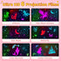 Kids Night Light Projector, 90 Lights 360° Silent Rechargeable Star Light, Dimmable Unicorn Night Light with Timer
