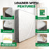 Queen Mattress Bags for Moving & Storage, Heavy Duty 4mil Reusable Waterproof Plastic Cover for Queen Size Bed