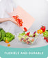 Extra Thick Flexible Cutting Boards for Kitchen, Colored Cutting Mat Set, Non-Slip, Set of 3, 15"x12"