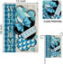 Welcome Winter Decorative Garden Flag, Blue Plaid Check Snowflake Farmhouse Yard Decorations, Seasonal Outdoor Decor