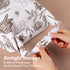 Yolysudo 2 Pack 17''x 13" Reusable Vintage Floral Beeswax Bread Bag for Sourdough, Large Beeswax Lined Cotton Homemade