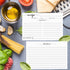 4x6 Recipe Cards Rustic White, From the Kitchen Of - 100 Pack Double-Sided Cooking Cardstock with Lines for Events