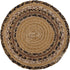 VHC Brands Kettle Grove Jute Stencil Star Trivet, 8 Inch, Primitive Country Patchwork Design