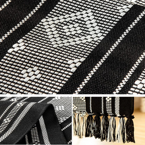 vgunama 71 Inches Boho Table Runner with Tassel, Farmhouse Table Runner Long for Dining Table Decor, Wedding, Party