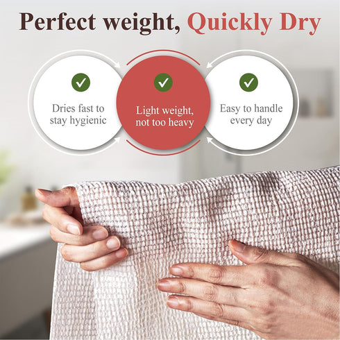 atelier POND 2-Pack Korean Exfoliating Washcloth, Soft Cotton-Blend Exfoliating Shower Towel for Sensitive Skin