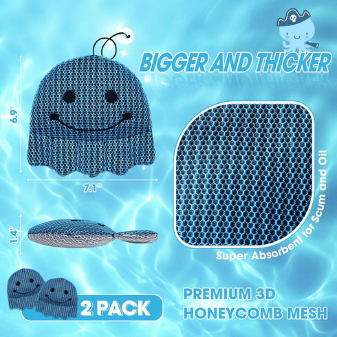 Skimmer, Hot Tub Scum Absorber, Hot Tub Accessories, Spa & Pool Scum Eliminating Balls,Hot Tub Scum Sponge for Hot Tub