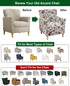 1-Piece Sofa,B62 CRFATOP Stretch Modern Banquet Armchair Slipcover Accent Chair Covers with Arms Soft Chair Slipcovers