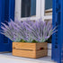 TURNMEON 12 Bundles Artificial Lavender Flowers, UV Resistant Faux Plastic Shrubs for Wedding Bouquet and Home Decor