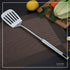 Stainless Steel Slotted Spatula, Cooking Utensil for Kitchen Use, Silver, 14.9 Inch