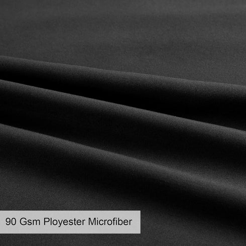 uxcell 2 Pack Pillow Cases - Soft 1800 Series Microfiber Zipper Pillowcases Set, Queen (20"x30"), Black
