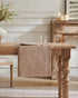 90 Inches 14x90 Inches, ZeeMart Burlap Style Farmhouse Table Runners Long, Brown Rustic Woven Coffee Table Runner