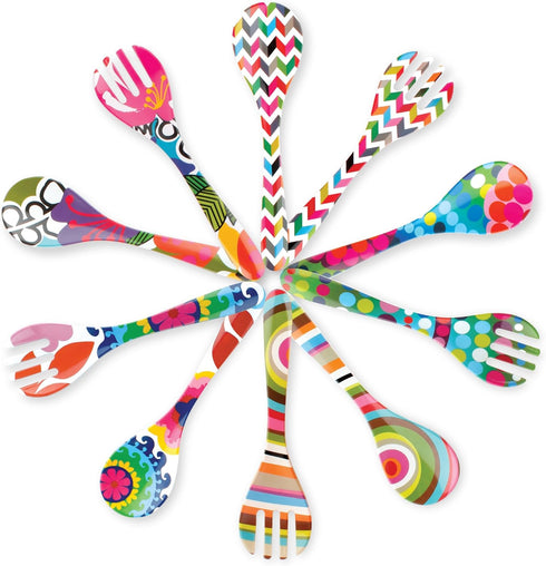 French Bull 2 Piece Salad Server Set - Melamine Dinnerware - 13" - Bindi - Outdoor, Party, Utensils