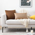 Mixhug Decorative Throw Pillow Covers, Velvet Cushion Covers, Solid Throw Pillow Cases for Couch and Bed, Mustard